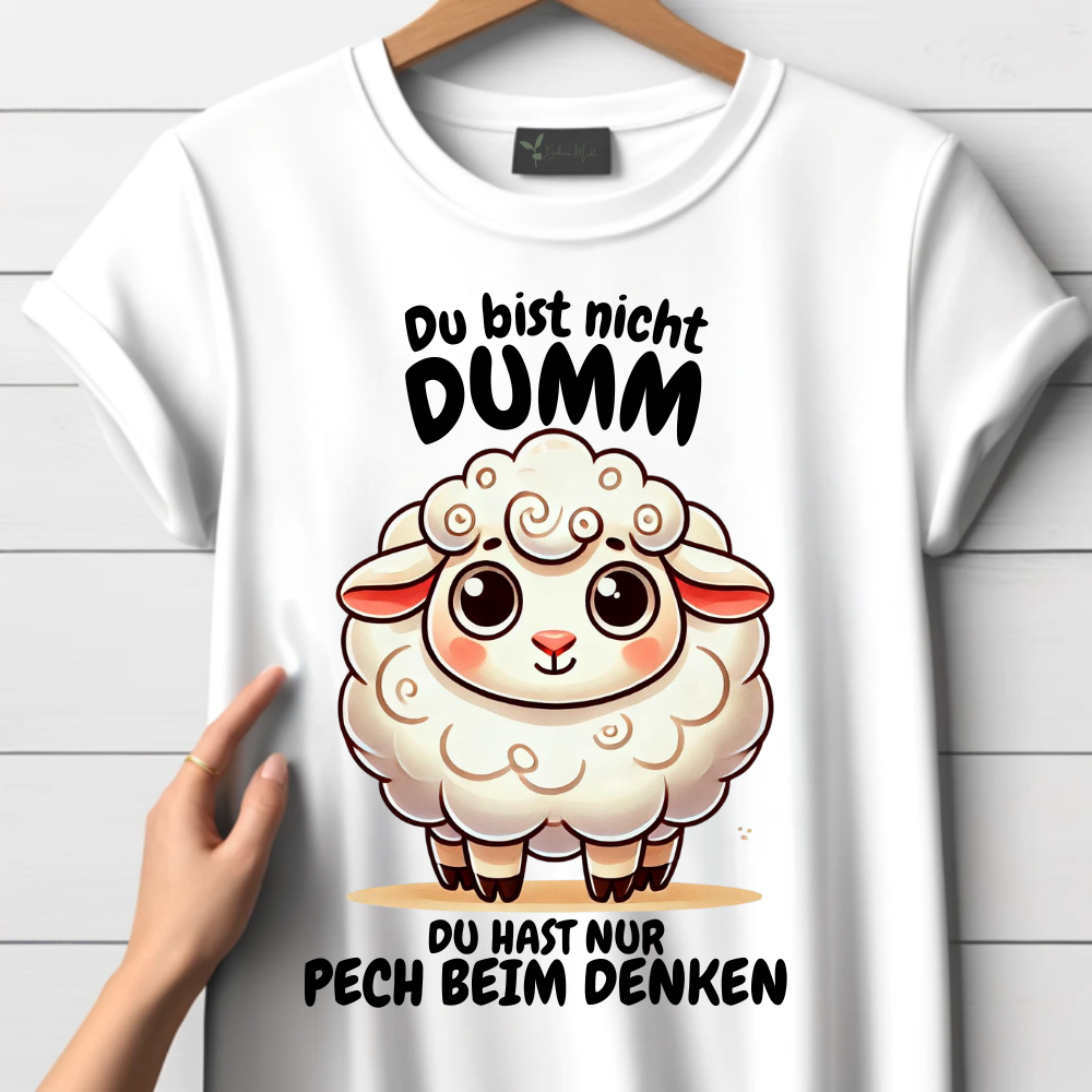 Schapen met pechshirt