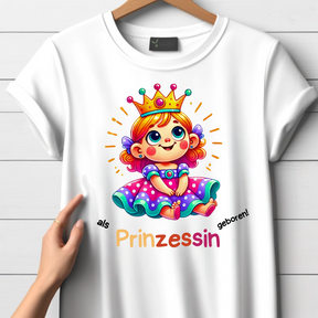 T-shirt "Geboren als prinses".