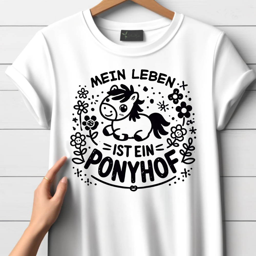 T-shirt voor het leven op de ponyboerderij