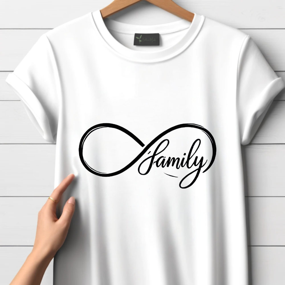 Familie-T-shirt met oneindigheidsteken