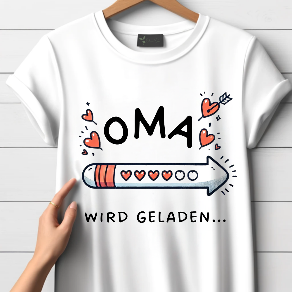 T-shirt "Oma is aan het laden".