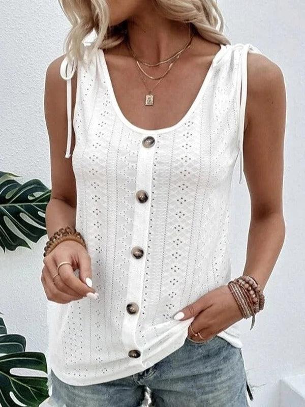 Witte elegantie top