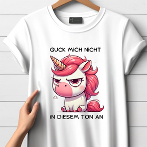 Geërgerd eenhoorn t-shirt