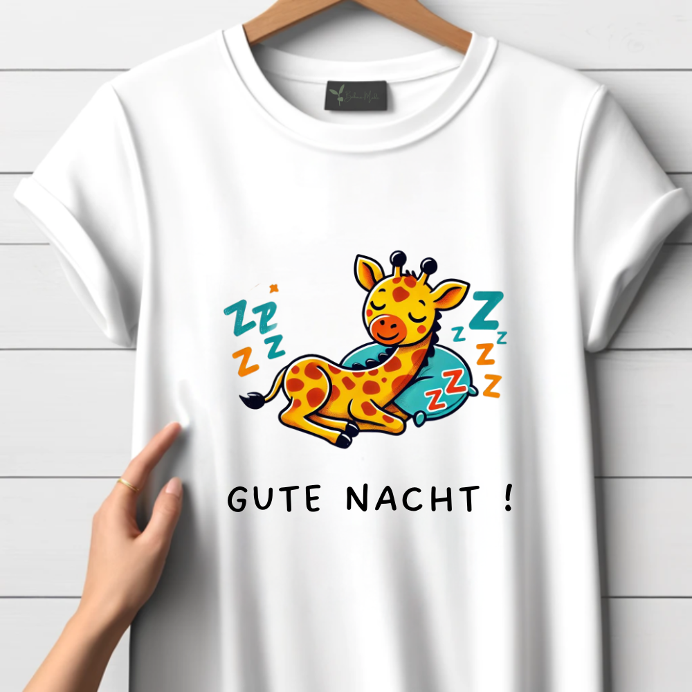 Slapende giraffe T-shirt