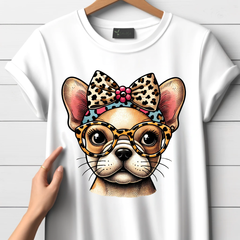 Fashionista Bulldog-T-shirt