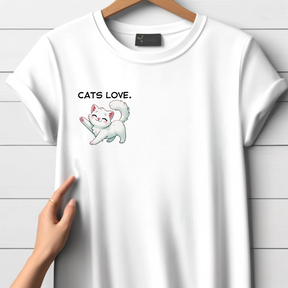 Kattenliefde t-shirt