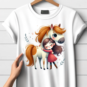 Vriendschap T-shirt voor meisje en pony