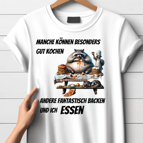 Waschbär Humor Shirt | Lustiges Essen-Design | Statement Shirt für Food-Liebhaber | Perfekt für den Winter