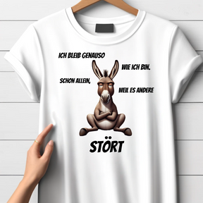 Störrischer Esel | Lustiges Statement Shirt | Humorvoller Winterlook | Perfektes Geschenk für kalte Tage