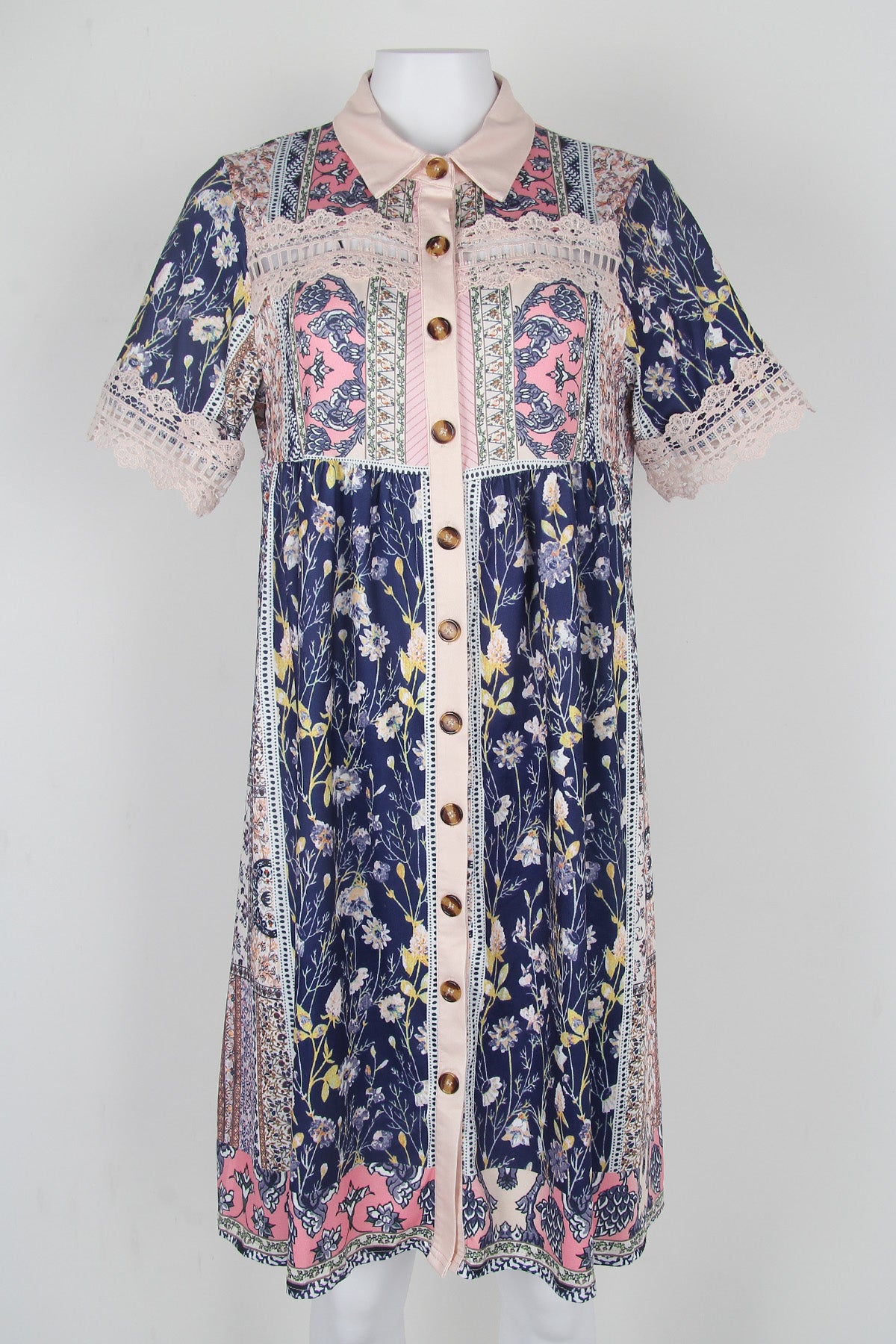 Vintage tuniekjurk bloemen