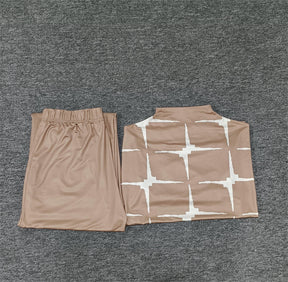 FallStil® - Tweedelige set met lange mouwen in taupe