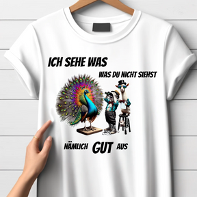 Ich sehe was, was du nicht siehst | Lustiges Statement Shirt | Humorvolles Design | T-Shirt für Damen | Perfekt für den Winter