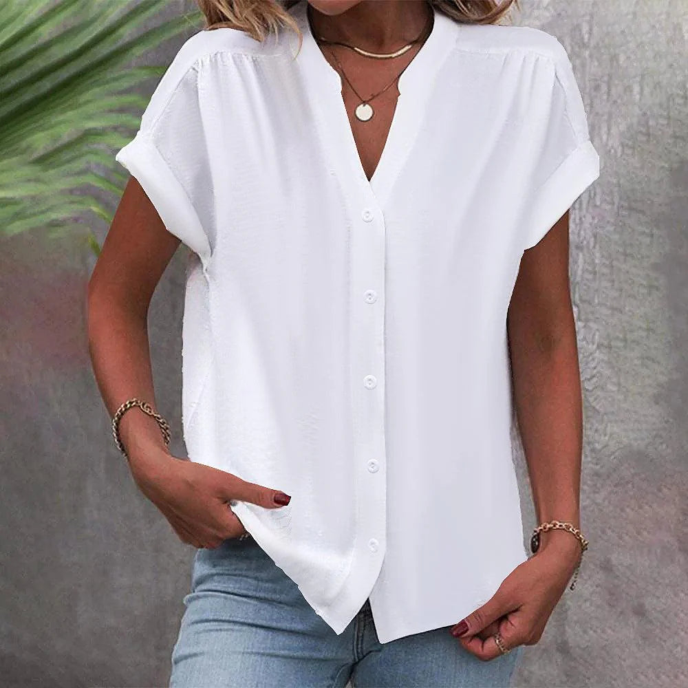 Comfortblouse wit