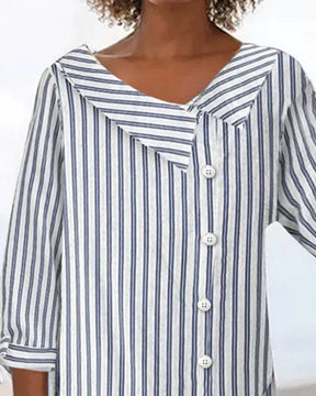 Streep-chique blouse