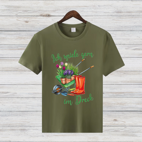 Ich spiele gern im Dreck | Lustiges Garten-Shirt | Geschenk für Gärtner | Hobbygärtner Outfit | Statement Shirt für Naturfreunde