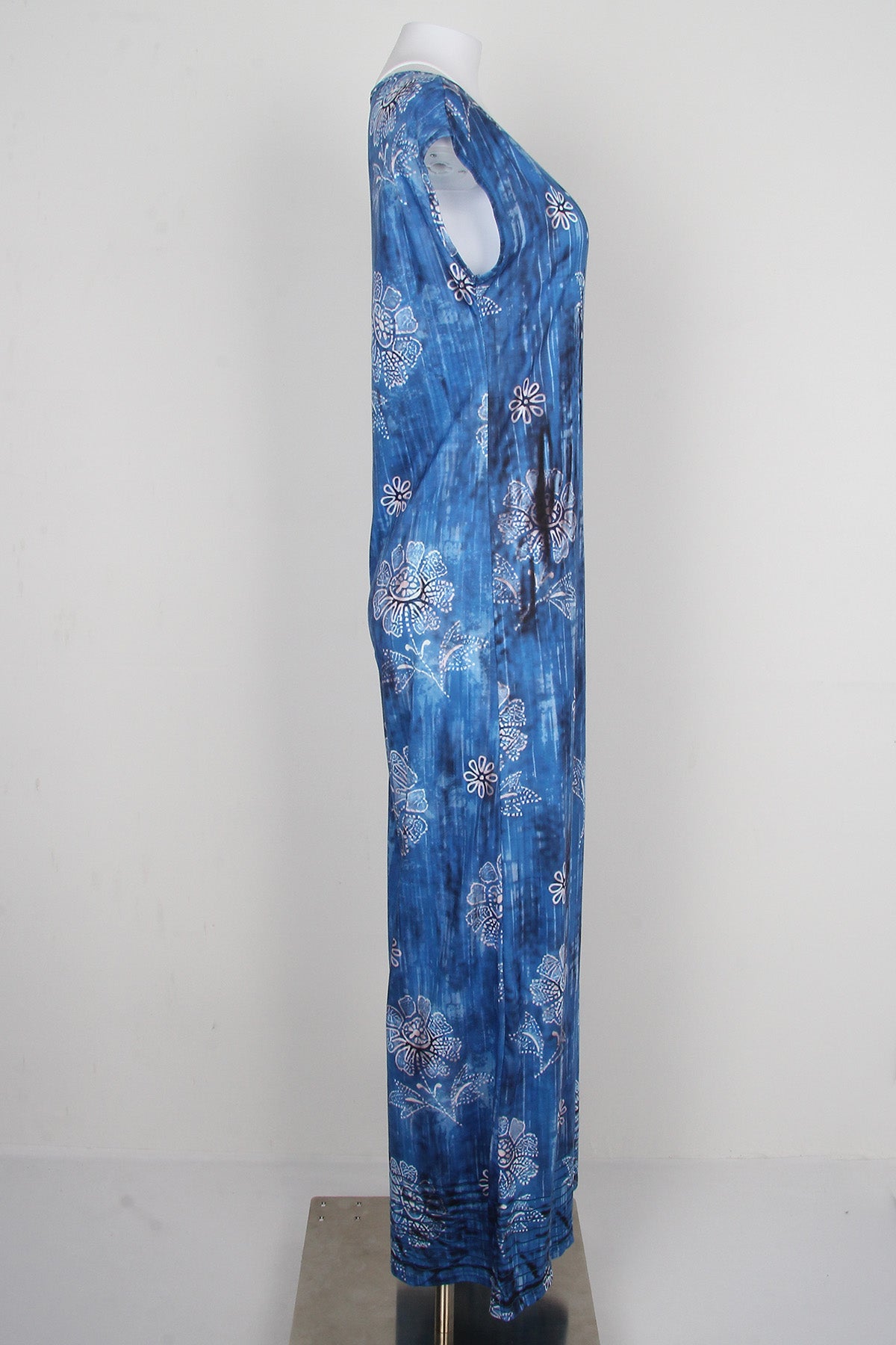 Bloemen blauwe jumpsuit