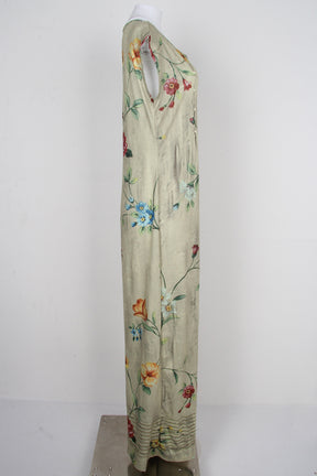 Retro jumpsuit met bloemenprint