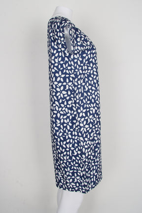 Jumpsuit met marineblauw patroon