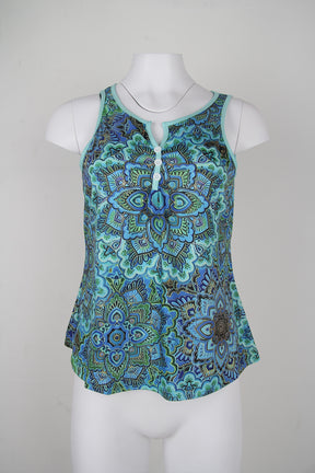 SpringStil® - Groovy mouwloze top met print