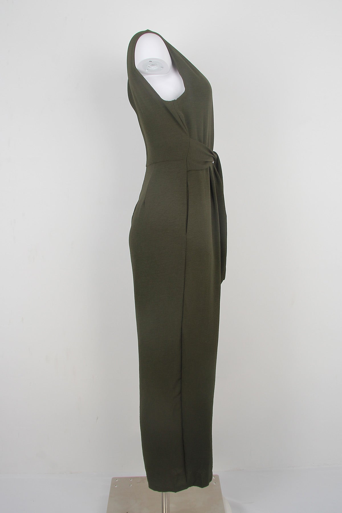 Olijfgroene glamour jumpsuit