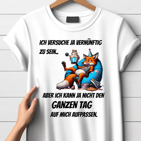 Gemütlicher Fuchs | Lustiges Statement Shirt | Humorvolles Freizeitdesign | Perfekt für kalte Tage