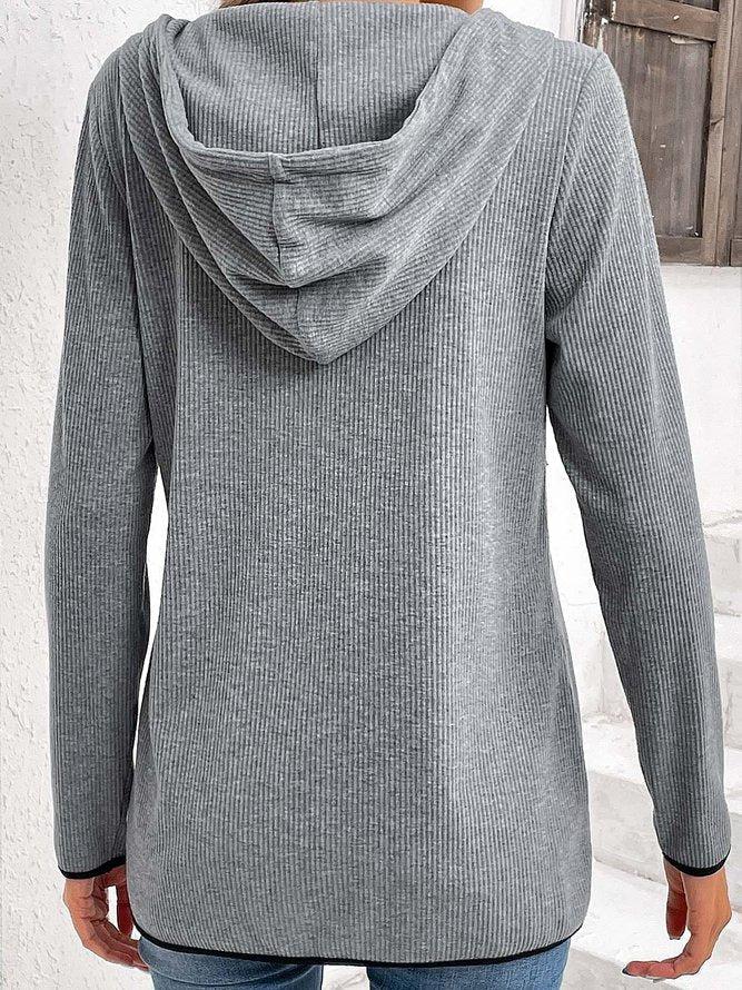 Grijze sweater met lange mouwen