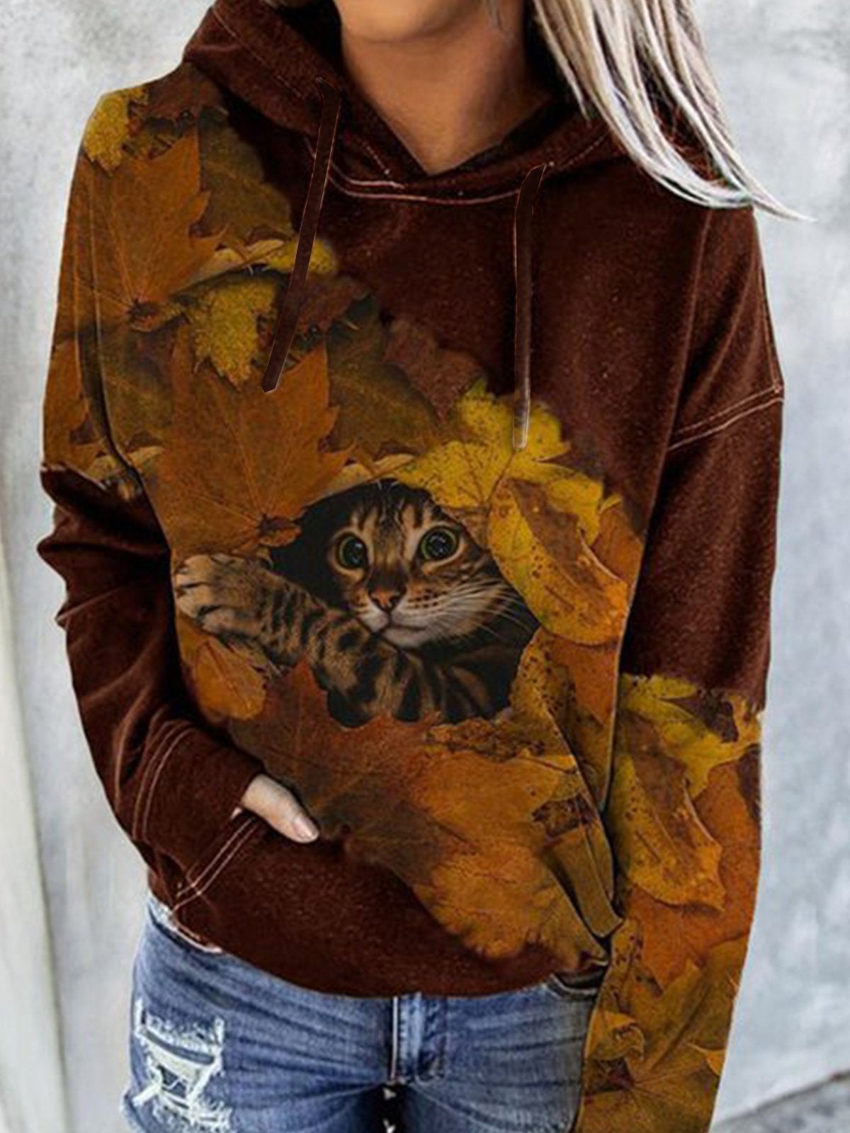 zinstern® - herfsttrui met kattenoog