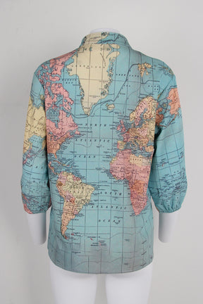 Wereldkaartblouse