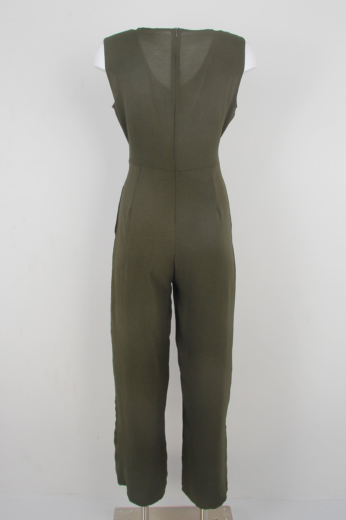 Olijfgroene glamour jumpsuit