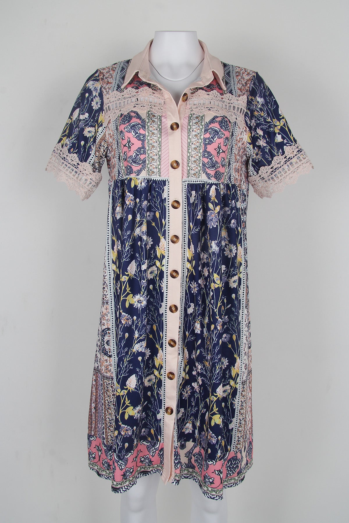 Vintage tuniekjurk bloemen