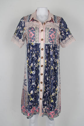 Vintage tuniekjurk bloemen