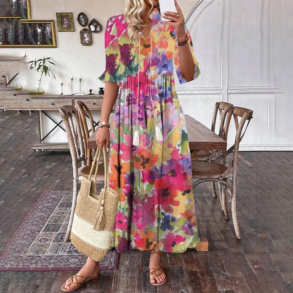 Maxi-jurk met zomerse flair