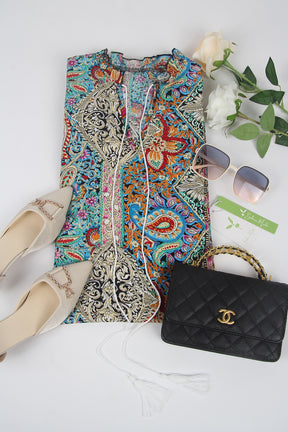 Paisley magische maxi-jurk