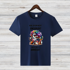 Nein, ich bin nicht eingebildet | Lustiges Einhorn Shirt | Humorvolles Design | Statement Shirt für kalte Tage