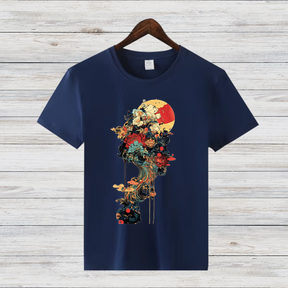 Künstlerisches Wintershirt | Mystisches Kunst T-Shirt | Stilvolles Design für die kalte Jahreszeit | Statement Shirt für Kunstliebhaber