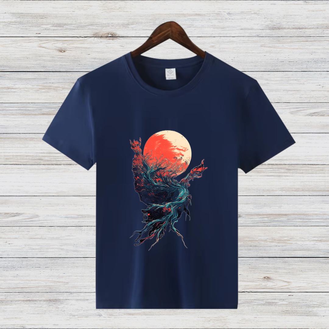 Mystisches Naturdesign | Stylisches Kunst T-Shirt | Fantasy Shirt für Naturliebhaber | Modernes Statement Shirt
