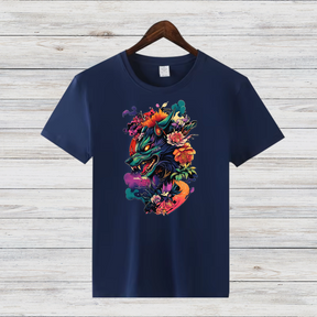 Mystischer Wolf | Kunstvolles Wintershirt | Stilvolles Statement-Shirt | Geschenk für Tierliebhaber