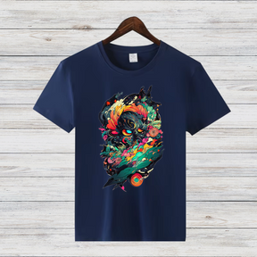Mystisches Kunst T-Shirt | Fantasy Design Shirt | Kreatives Baumwollshirt | Geschenk für Kunstliebhaber | Statement Shirt für Männer