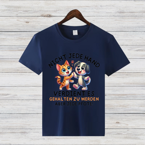 Tierliebe Statement Shirt | Lustiges Tierschutz T-Shirt | Geschenk für Hund & Katzen Fans | Baumwollshirt für Tierfreunde