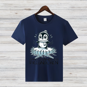 Ganz Dünnes Eis Freundchen | Lustiges Wintershirt | Cooles Pinguin Motiv | Statement Shirt für Frostbeulen