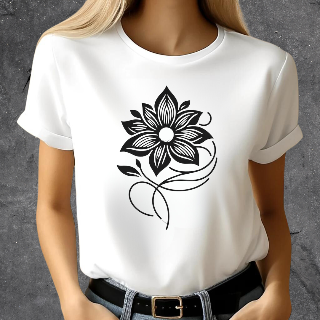 Bloemen schoonheidsshirt