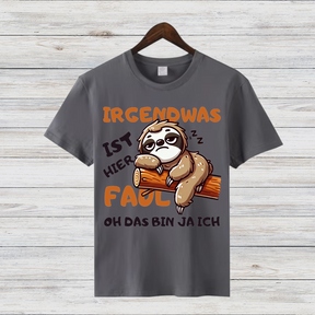 Faultier Shirt | Lustiges T-Shirt mit Spruch | Humorvolles Design für Wintertage | Statement Shirt für Frauen