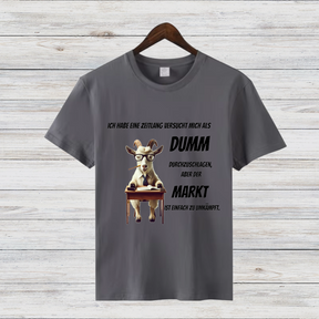 Lustiges Ziegen-Shirt | Humorvolles Statement Oberteil | Witziges Winterdesign | T-Shirt für Damen