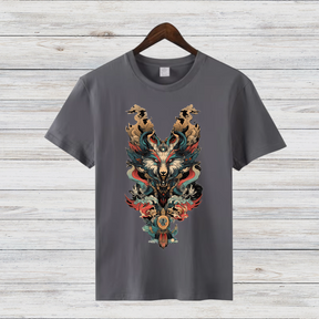 Mystischer Wolf | Fantasy T-Shirt | Kunstvolles Winterdesign | Mystik & Natur | Shirt für Männer