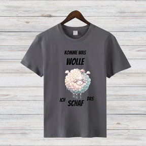 Komme Was Wolle | Lustiges Schaf-Shirt | Humorvolles Winterdesign | Statement Shirt für kalte Tage