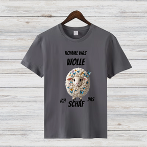 Komme Was Wolle | Lustiges Schaf-Shirt | Humorvolles Winterdesign | Statement Shirt für kalte Tage