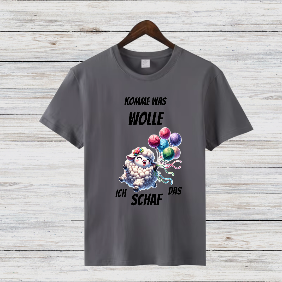 Komme was Wolle | Lustiges Schaf-Shirt | Humorvolles Statement für Strickfans | Perfektes Winterdesign | Damen T-Shirt
