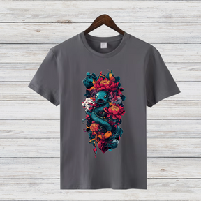 Mystische Drachenblüte | Fantasy T-Shirt | Magisches Kunstdesign | Stilvolles Statement-Shirt für den Winter
