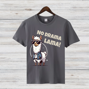 No Drama Lama | Lustiges Lama Shirt | Cooles Statement Shirt | Witziges Geschenk für Tierfreunde