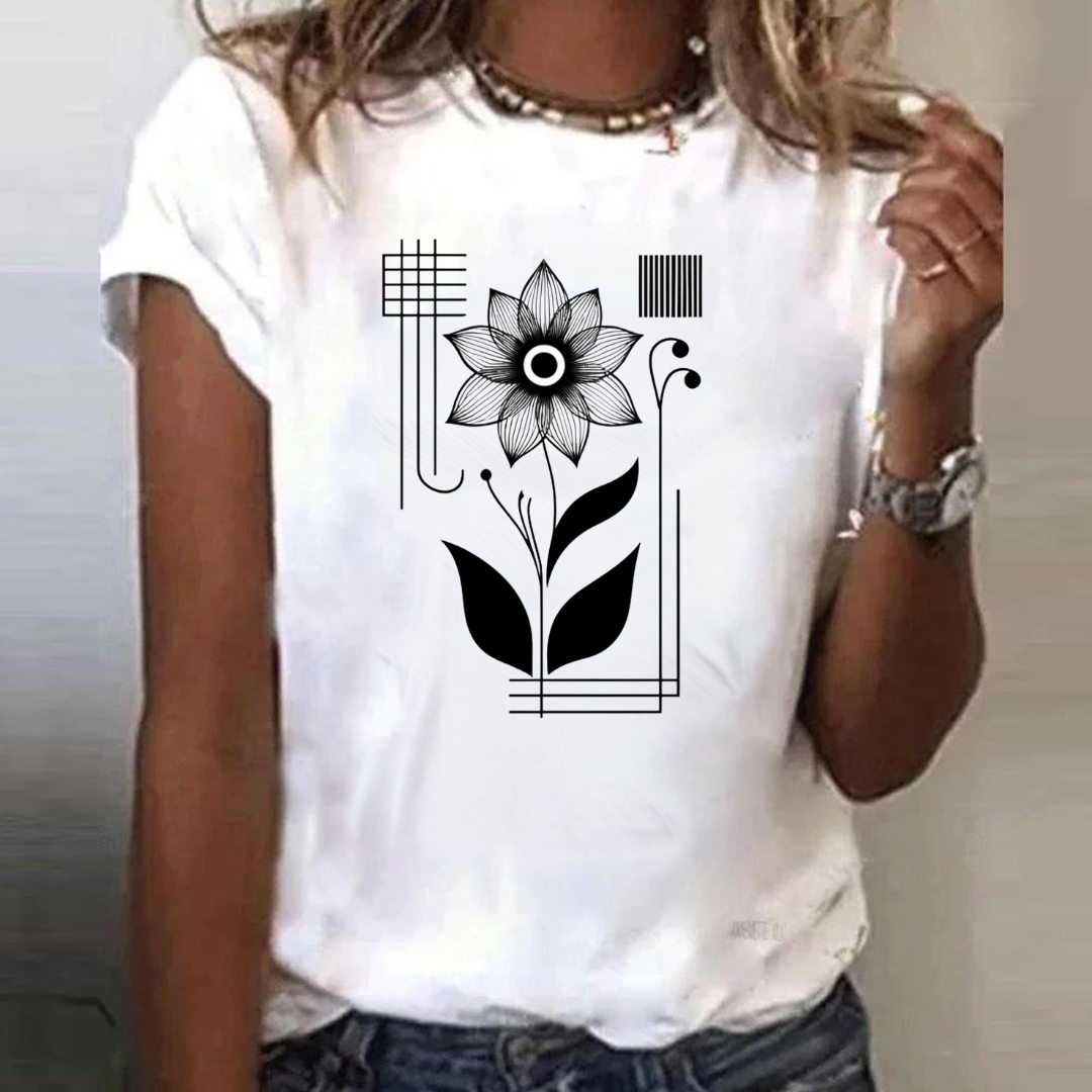 Artistieke Flora T-shirt